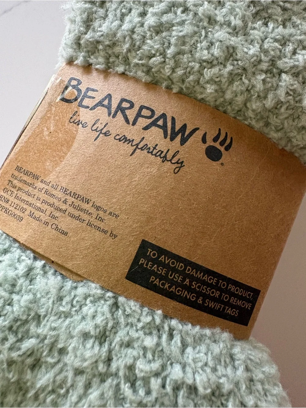Bearpaw Fuzzy Lounge Sock 4pack